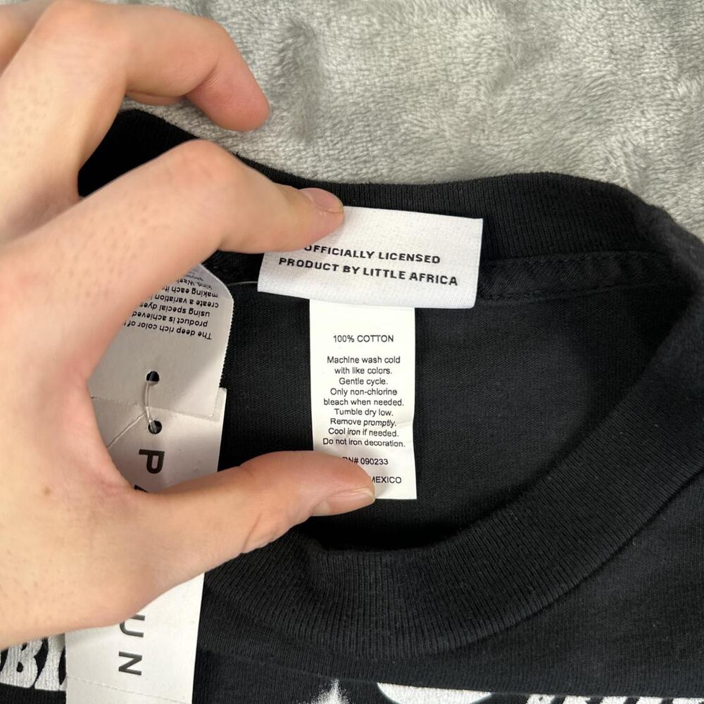 Little Africa Funk Shirt Mens Medium Black Short Sleeve Streetwear Graphic Tee - Picture 6 of 7